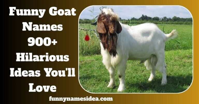 Funny Goat Names