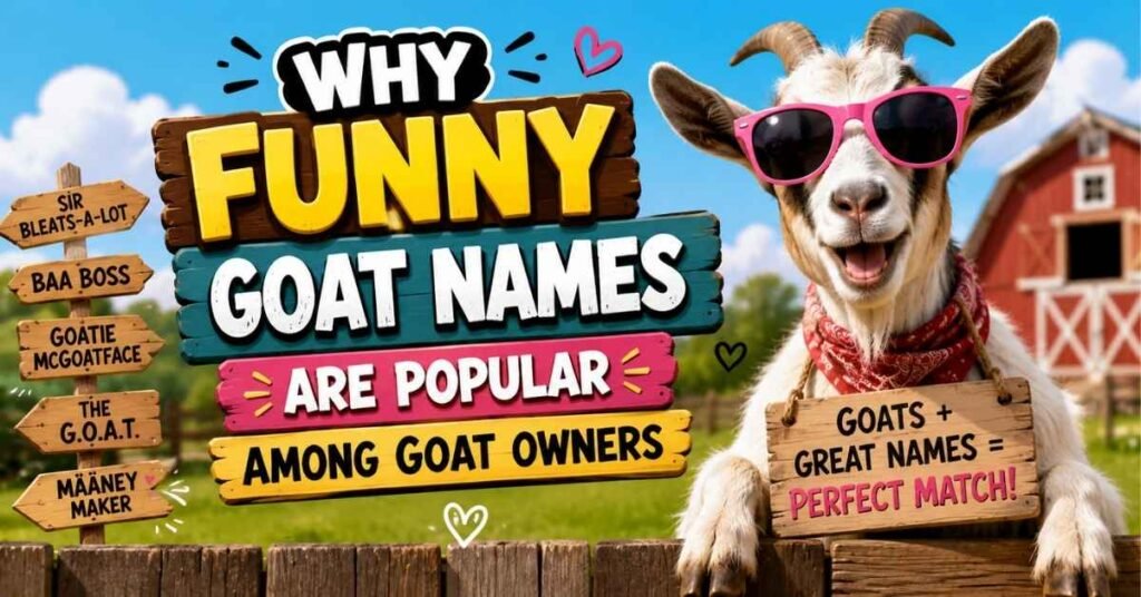 Why Funny Goat Names Are Popular Among Goat Owners