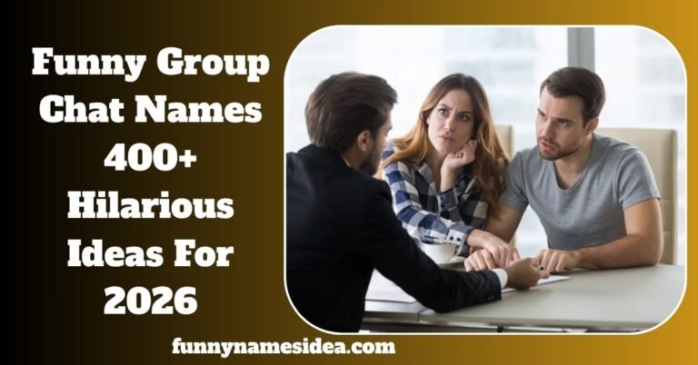 Funny Group Chat Names