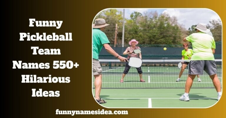 Funny Pickleball Team Names