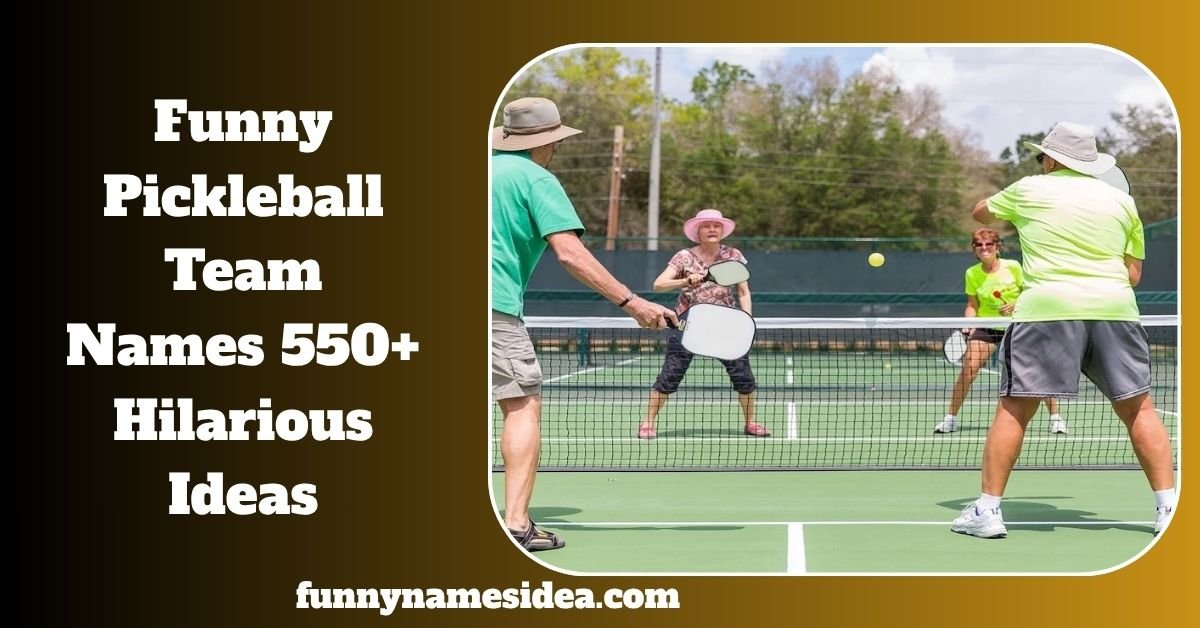 Funny Pickleball Team Names