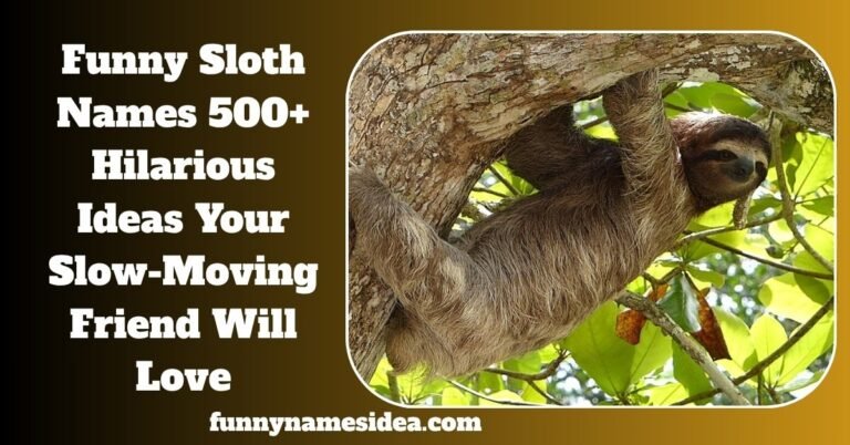 Funny Sloth Names