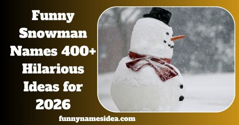 Funny Snowman Names