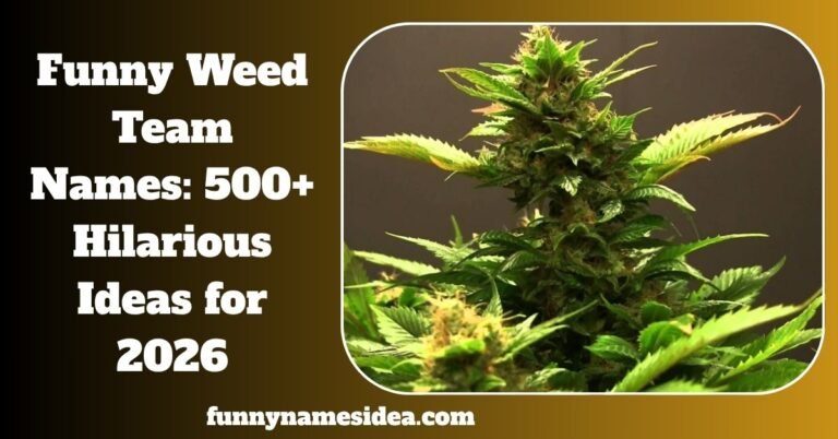 Funny Weed Team Names