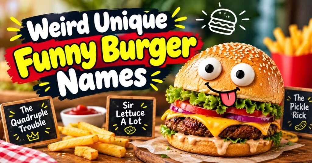 Weird Unique Funny Burger Names